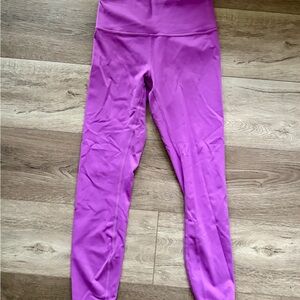 Lululemon -Waist Electric Purple Leggings